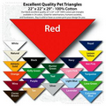 22"x22"x29" Blank Red Solid Imported 100% Cotton Pet Bandanna